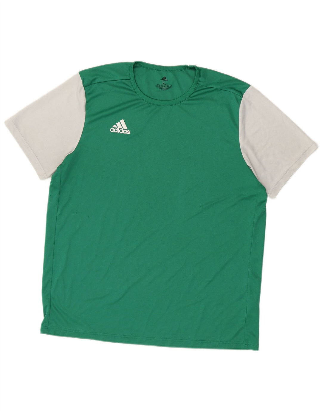 Adidas Mens Aeroready T-Shirt Top XL Green Colourblock Polyester