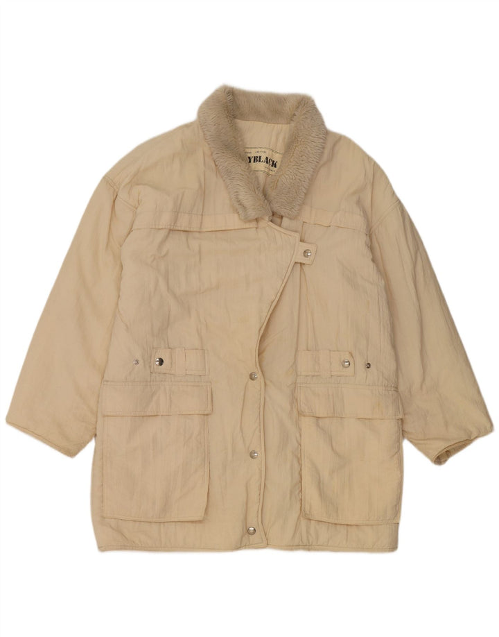 Penny Black Womens Oversized Windbreaker Coat UK 10 Small Beige Polyamide