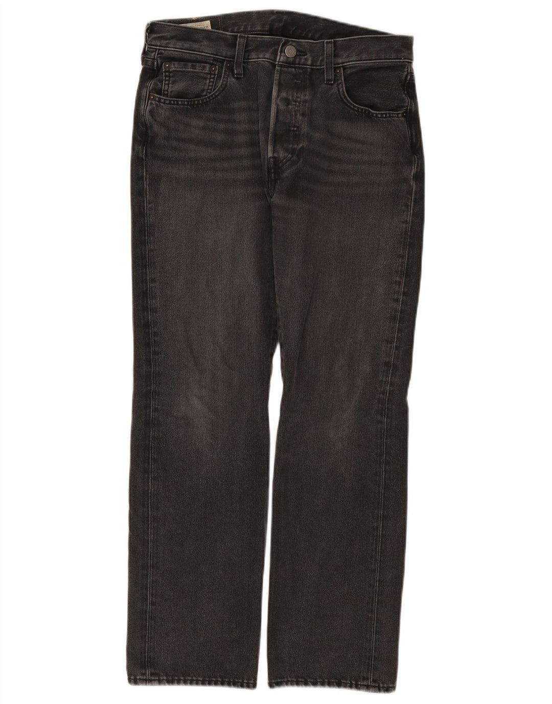LEVI'S Mens Straight Jeans W30 L30 Grey Cotton