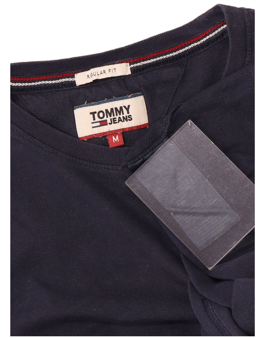 Tommy Hilfiger Mens Regular Fit T-Shirt Top Medium Navy Blue Cotton