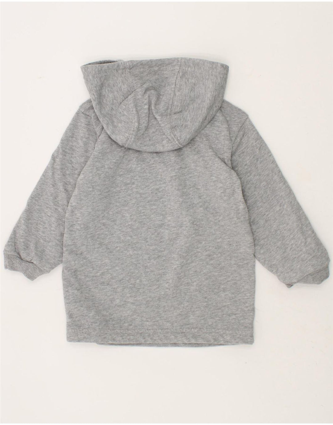 ADIDAS Baby Girls Graphic Hoodie Jumper 9-12 Months Grey Cotton Vintage Adidas and Second-Hand Adidas from Messina Hembry 