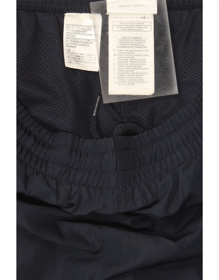Adidas Mens Tracksuit Trousers Medium  Navy Blue Polyester