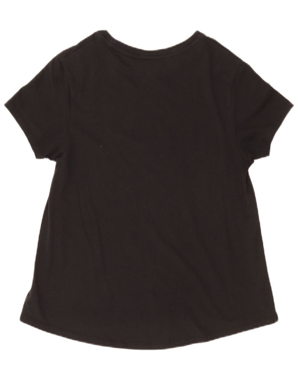 Tommy Hilfiger Womens Graphic T-Shirt Top UK 12 Medium Grey