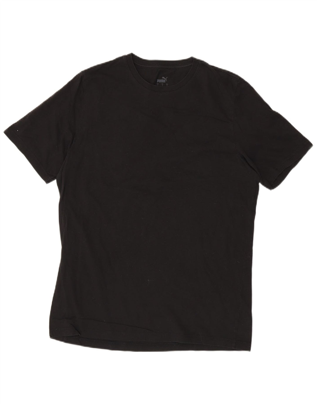 Puma Mens T-Shirt Top Large Black Cotton