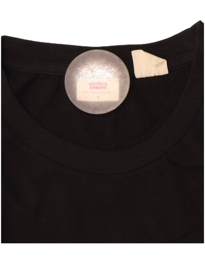 Levi's Womens T-Shirt Top UK 14 Medium Black