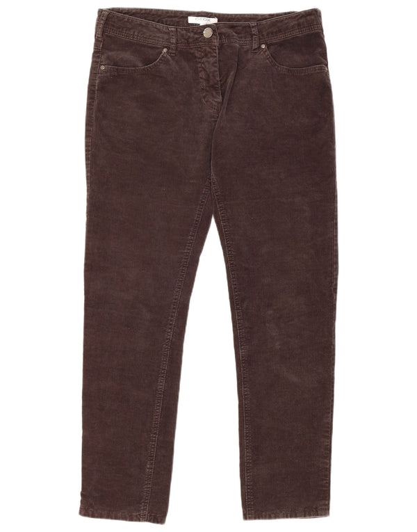 Geox Womens Straight Corduroy Trousers IT 44 Medium W30 L27 Black
