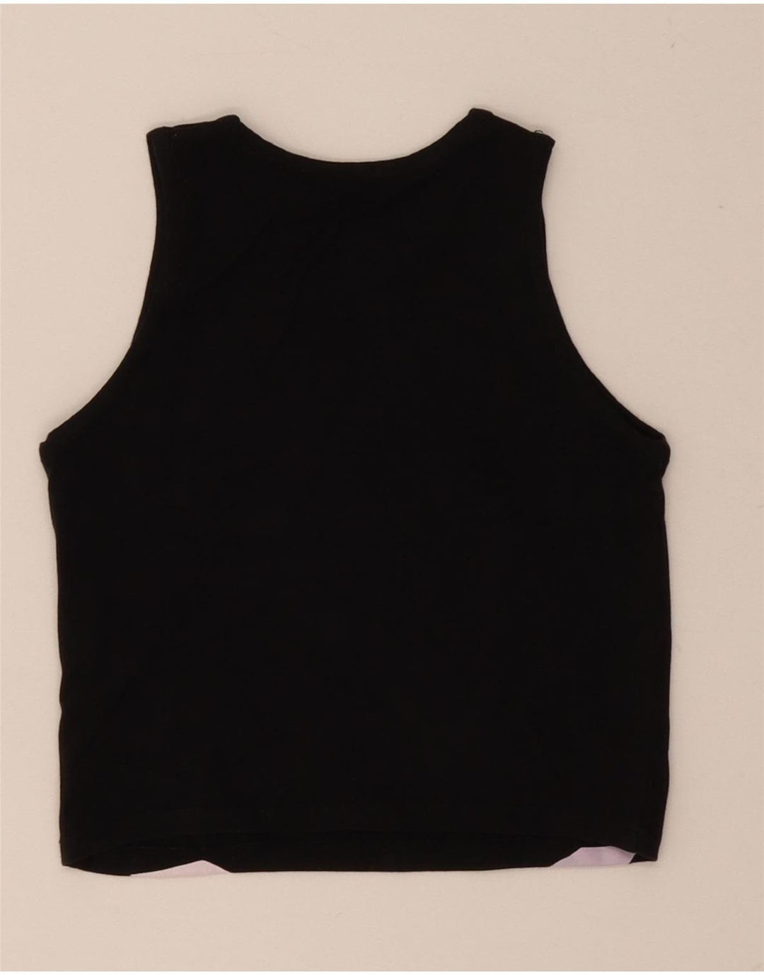 NIKE Girls Crop Graphic Vest Top 10-11 Years Medium Black