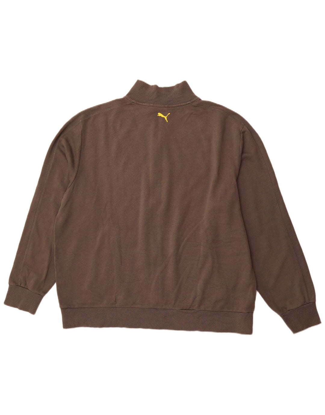 PUMA Mens Graphic Tracksuit Top Jacket 2XL Grey Cotton