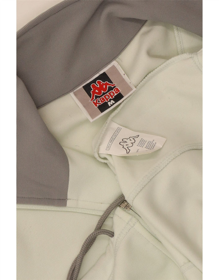 Kappa Womens Tracksuit Top Jacket UK 14 Medium Green Polyester