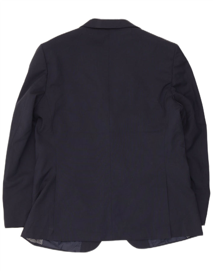 MARKS & SPENCER Mens 2 Button Blazer Jacket UK 42 Large Navy Blue