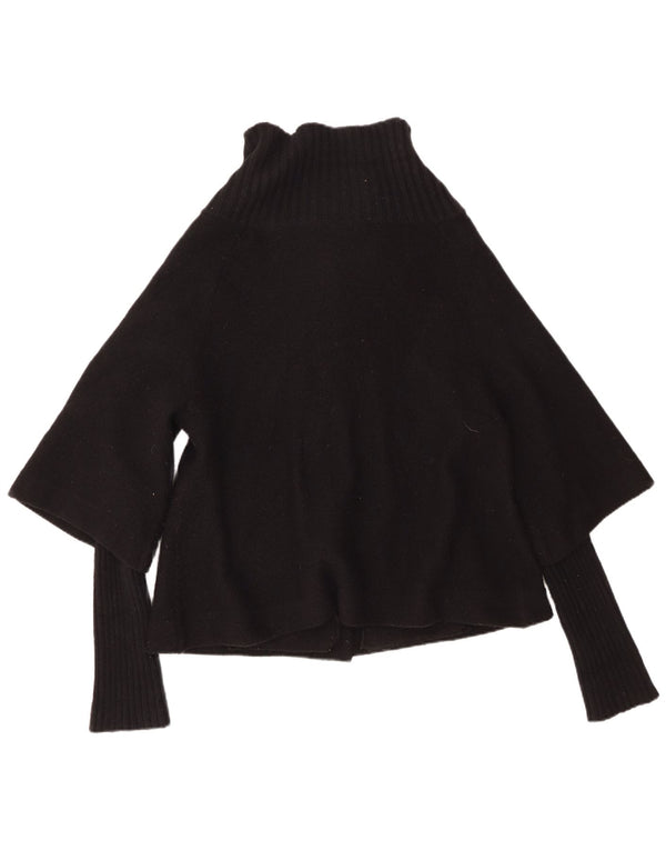 Monsoon Womens Cardigan Sweater UK 14 Medium Black Wool