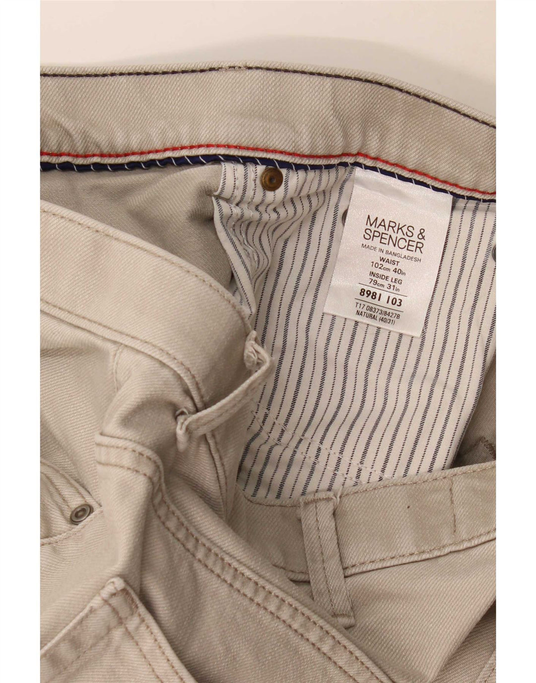 Marks & Spencer Mens Blue Harbour Straight Jeans W40 L31 Grey Cotton