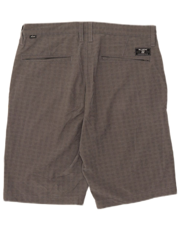 Billabong Mens Chino Shorts W32 Medium Grey Check