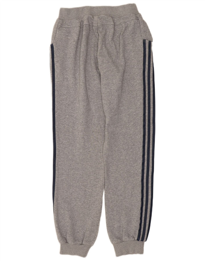 Adidas Mens Tracksuit Trousers Joggers Medium Grey Colourblock Cotton