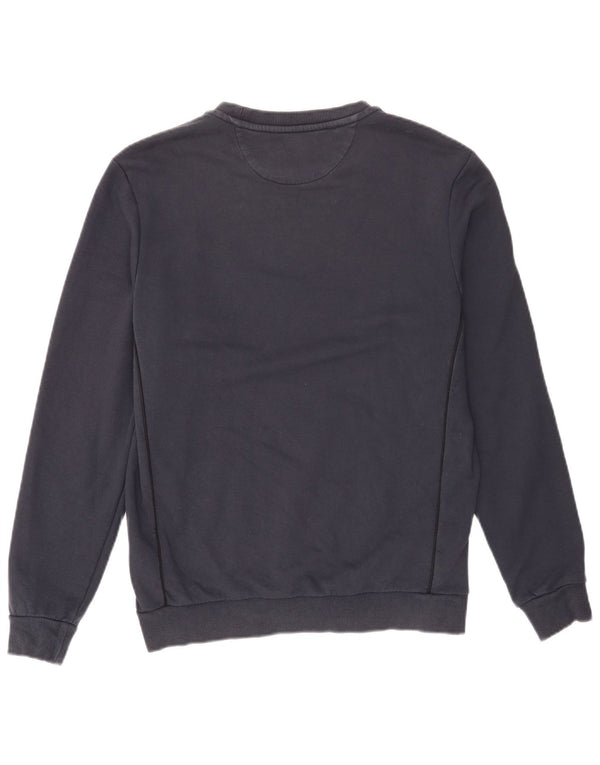 Lyle & Scott Mens Sweatshirt Jumper Medium Navy Blue Cotton