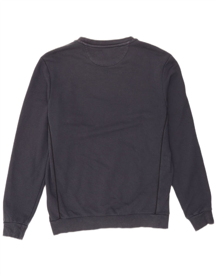 Lyle & Scott Mens Sweatshirt Jumper Medium Navy Blue Cotton