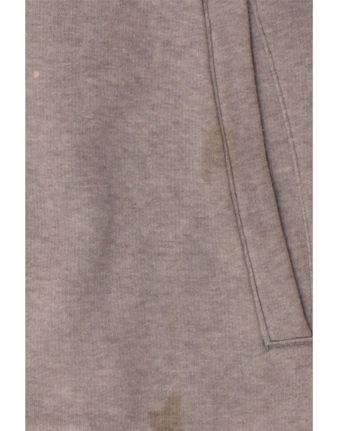 ADIDAS Mens Zip Hoodie Sweater Large Grey Cotton