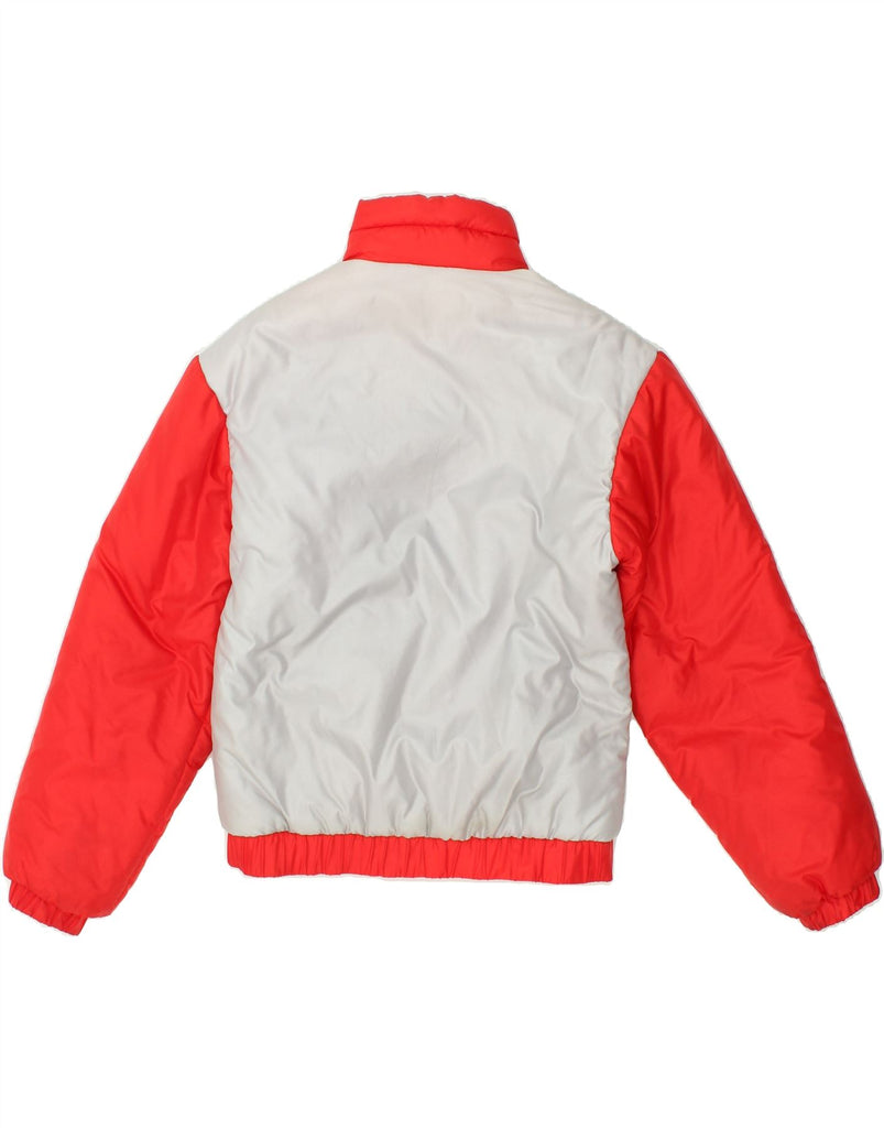 VINTAGE Womens Padded Jacket UK 12 Medium Red Colourblock Polyamide Vintage Vintage and Second-Hand Vintage from Messina Hembry 