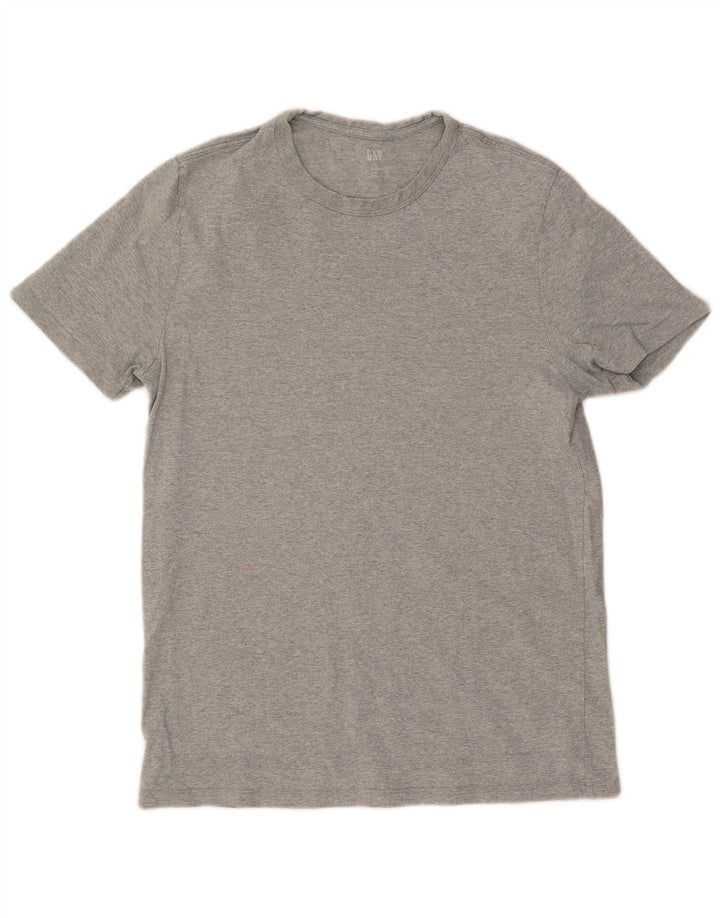Gap Mens T-Shirt Top Large Grey Flecked Cotton