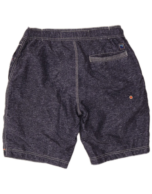 Superdry Mens Graphic Swimming Shorts Large Navy Blue Polyester