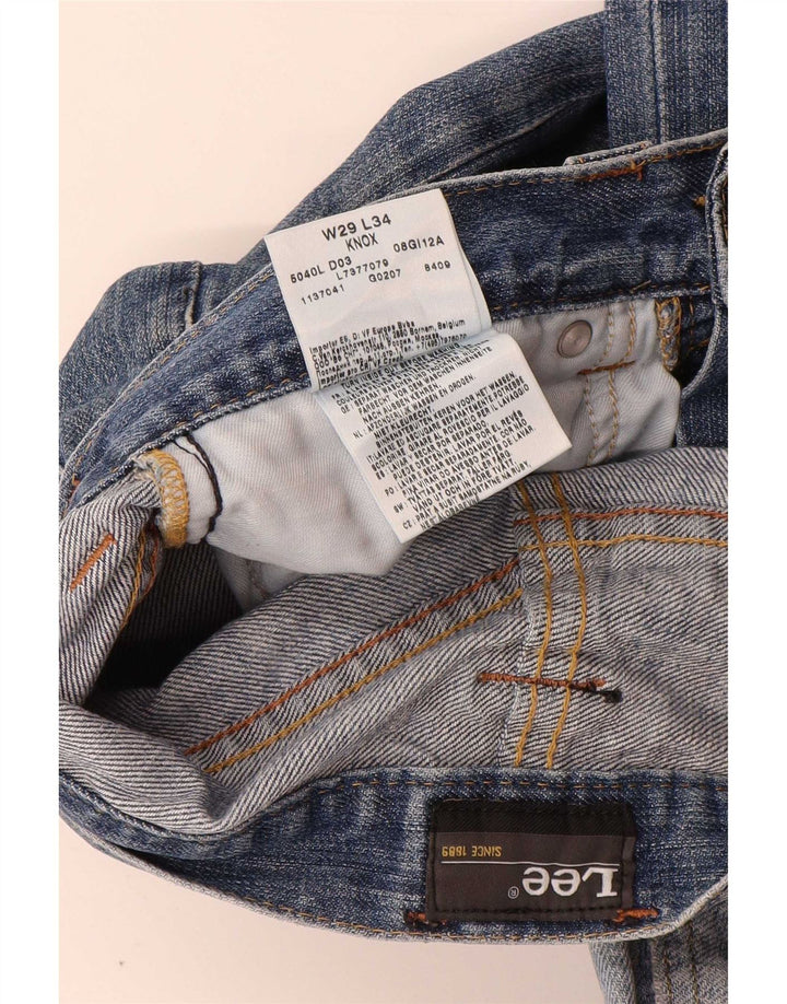 Lee Mens Knox Straight Jeans W29 L34 Blue Cotton