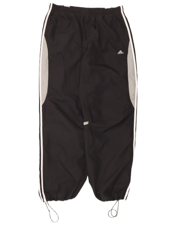 Adidas Mens Tracksuit Trousers Joggers Large Black Polyester