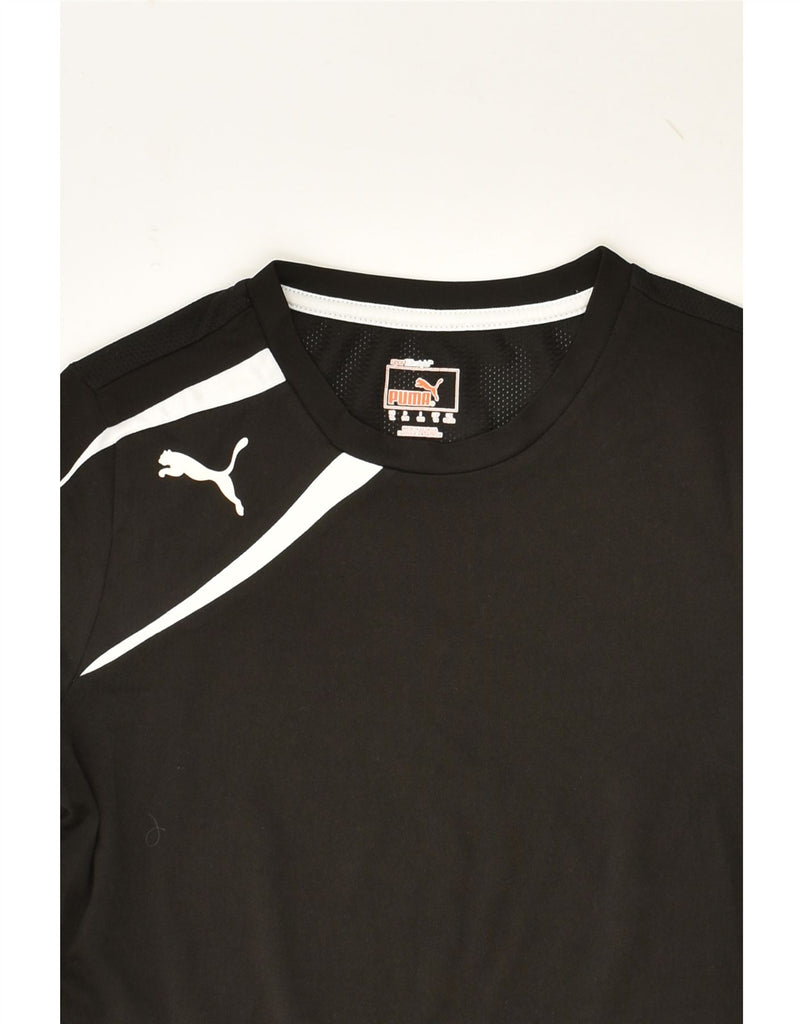 PUMA Boys T-Shirt Top 11-12 Years Black | Vintage Puma | Thrift | Second-Hand Puma | Used Clothing | Messina Hembry 