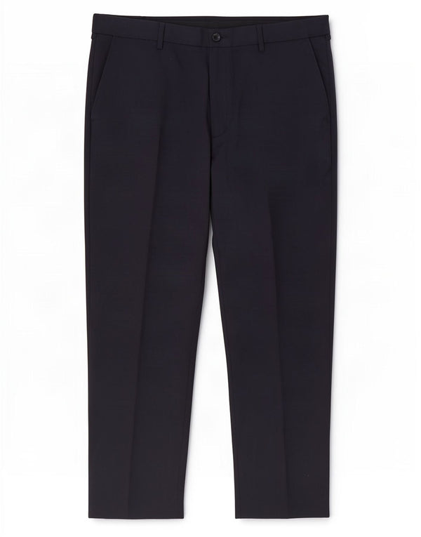 Marks & Spencer Mens Regular Fit Casual Trousers W40 L29 Navy Blue
