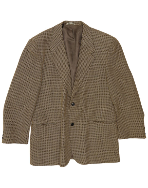 Ing Loro Piona & Co. Mens 2 Button Blazer Jacket IT 54 2XL Khaki Spotted