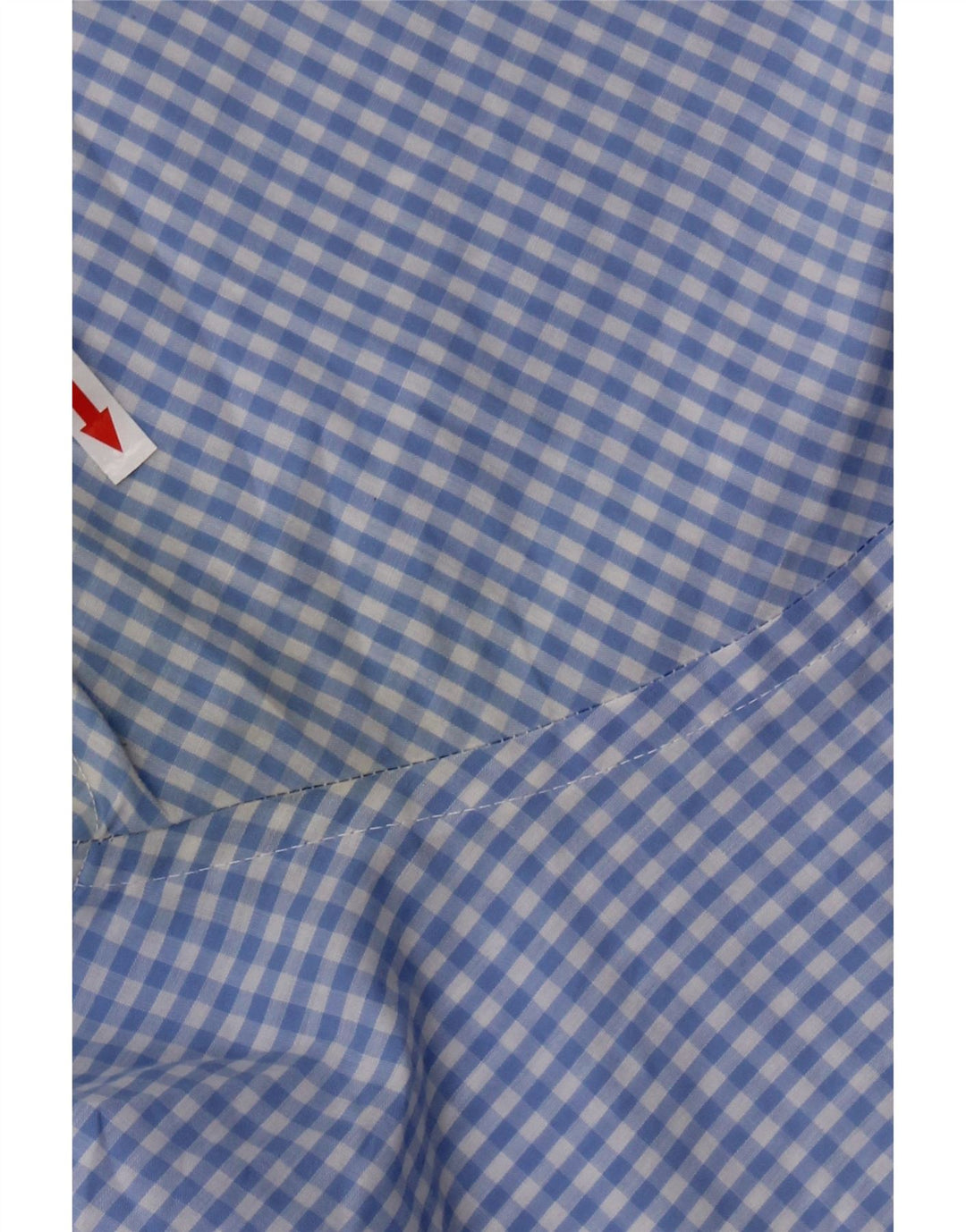 PIERRE CARDIN Mens Short Sleeve Regular Fit Shirt XL Blue Gingham