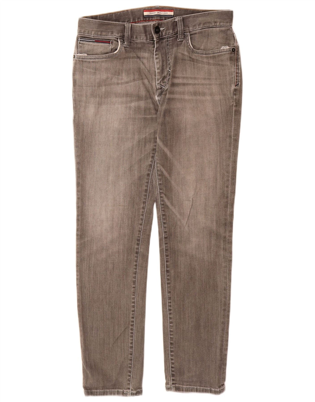 Tommy Hilfiger Mens Slim Jeans W30 L30 Grey Cotton