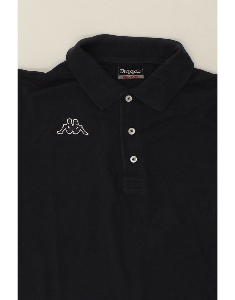 KAPPA Mens Polo Shirt Medium Navy Blue Cotton Vintage Kappa and Second-Hand Kappa from Messina Hembry 