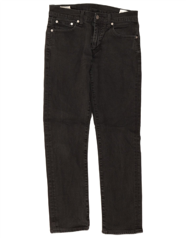Levi's Mens Straight Jeans W30 L30 Black Cotton