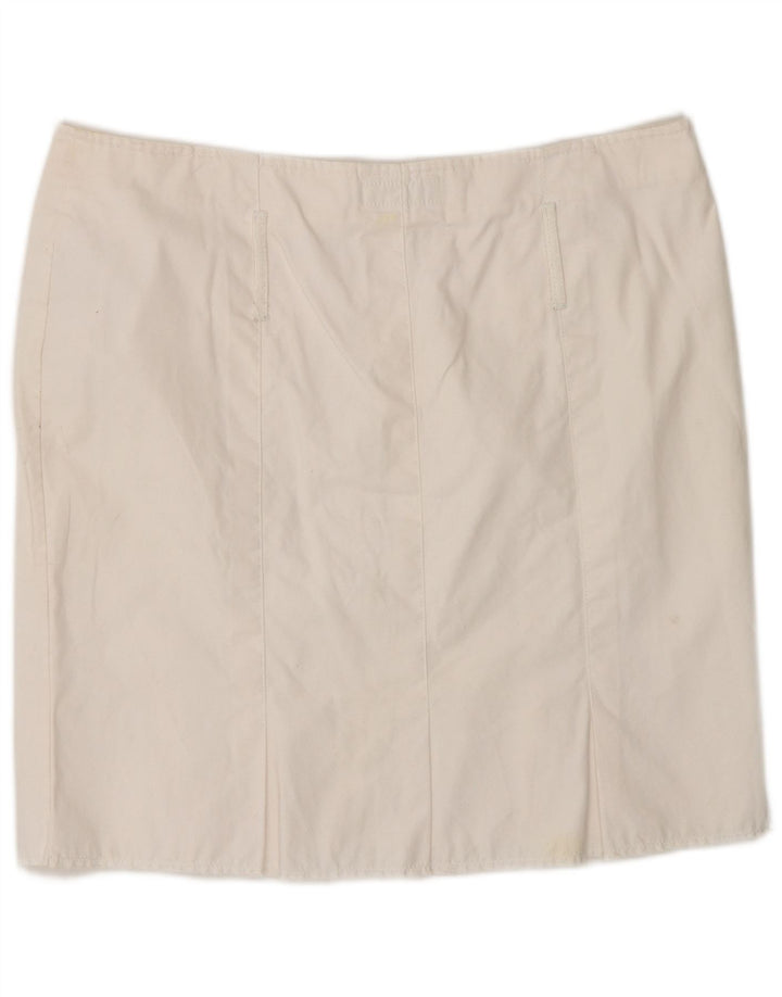 Tommy Hilfiger Womens Mini Skirt Large W32 White Cotton