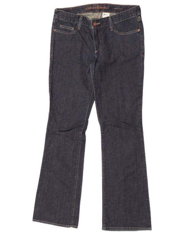 Eddie Bauer Womens Modern Bootcut Jeans US 6 Medium W32 L31 Navy Blue