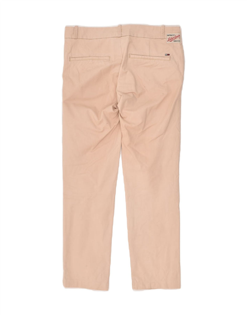 TOMMY HILFIGER Womens Slim Chino Trousers W30 L26  Beige Cotton Vintage Tommy Hilfiger and Second-Hand Tommy Hilfiger from Messina Hembry 