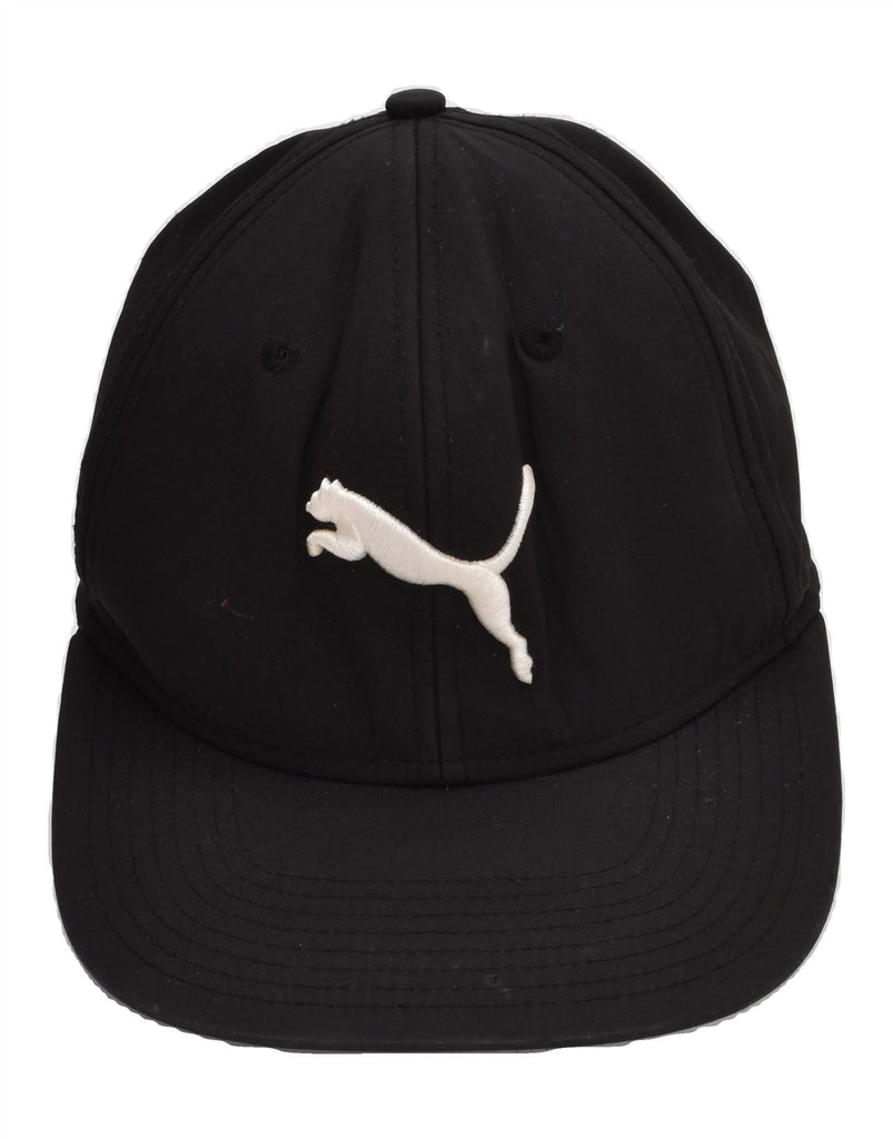 PUMA Mens Graphic Snapback Cap One Size Black Polyester | Vintage Puma | Thrift | Second-Hand Puma | Used Clothing | Messina Hembry 