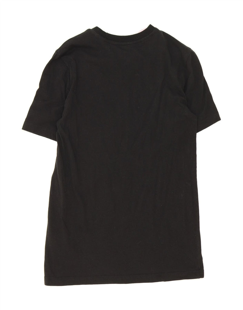 ADIDAS Boys Graphic T-Shirt Top 15-16 Years Black Cotton Vintage Adidas and Second-Hand Adidas from Messina Hembry 
