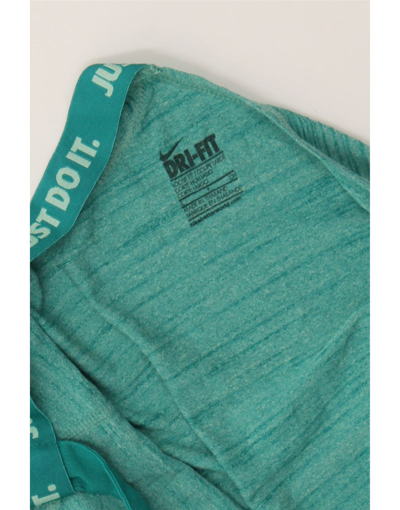 NIKE Womens Dri Fit Vest Top UK 10 Small Green Flecked Vintage Nike and Second-Hand Nike from Messina Hembry 
