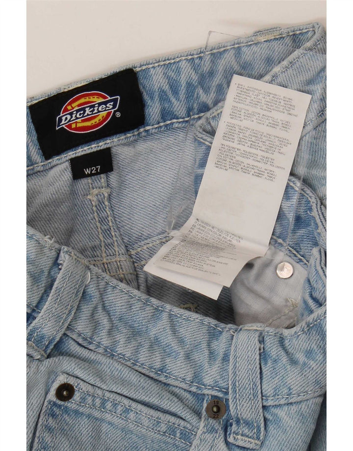 Dickies Womens Cargo Tapered Jeans W27 L28 Blue Cotton
