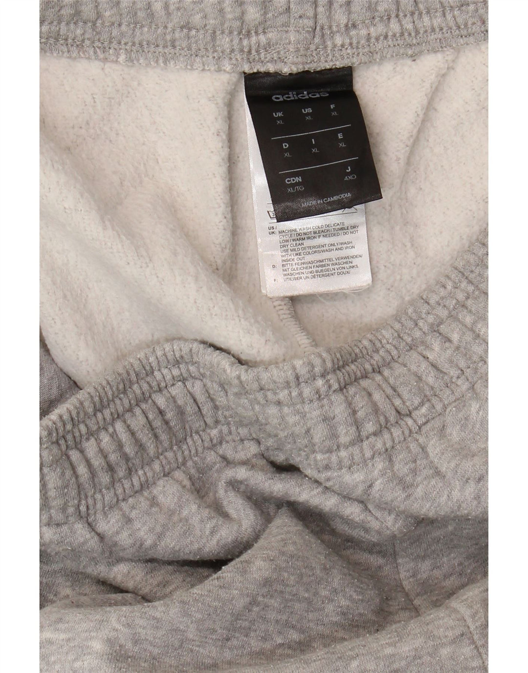 Adidas Mens Graphic Tracksuit Trousers XL  Grey Cotton