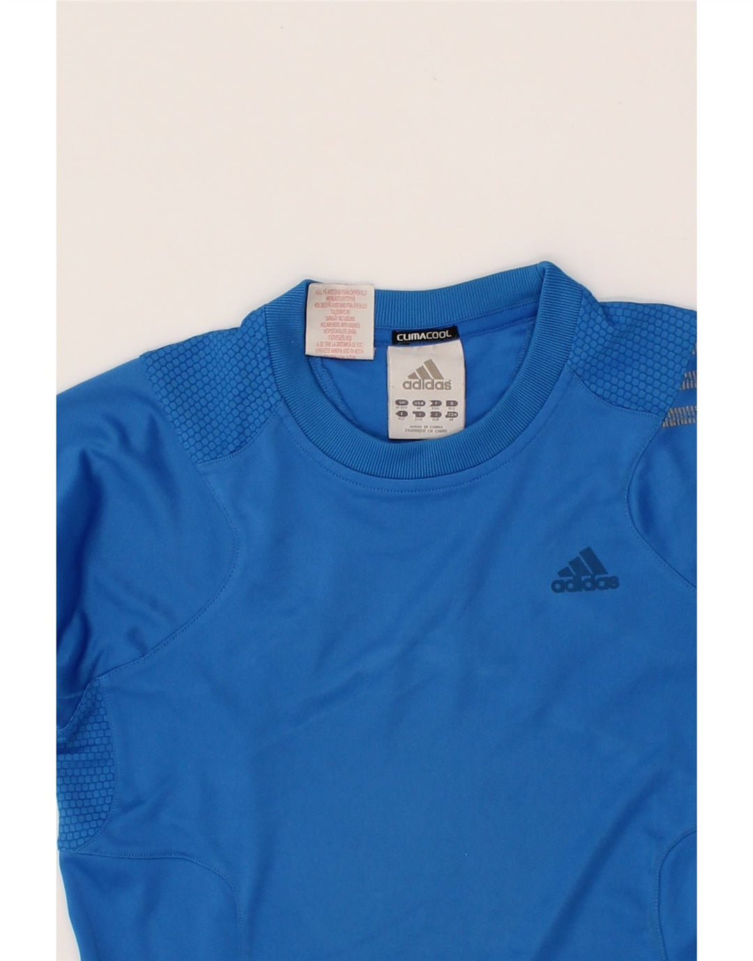 ADIDAS Boys Climacool T-Shirt Top 11-12 Years Blue Polyester Vintage Adidas and Second-Hand Adidas from Messina Hembry 