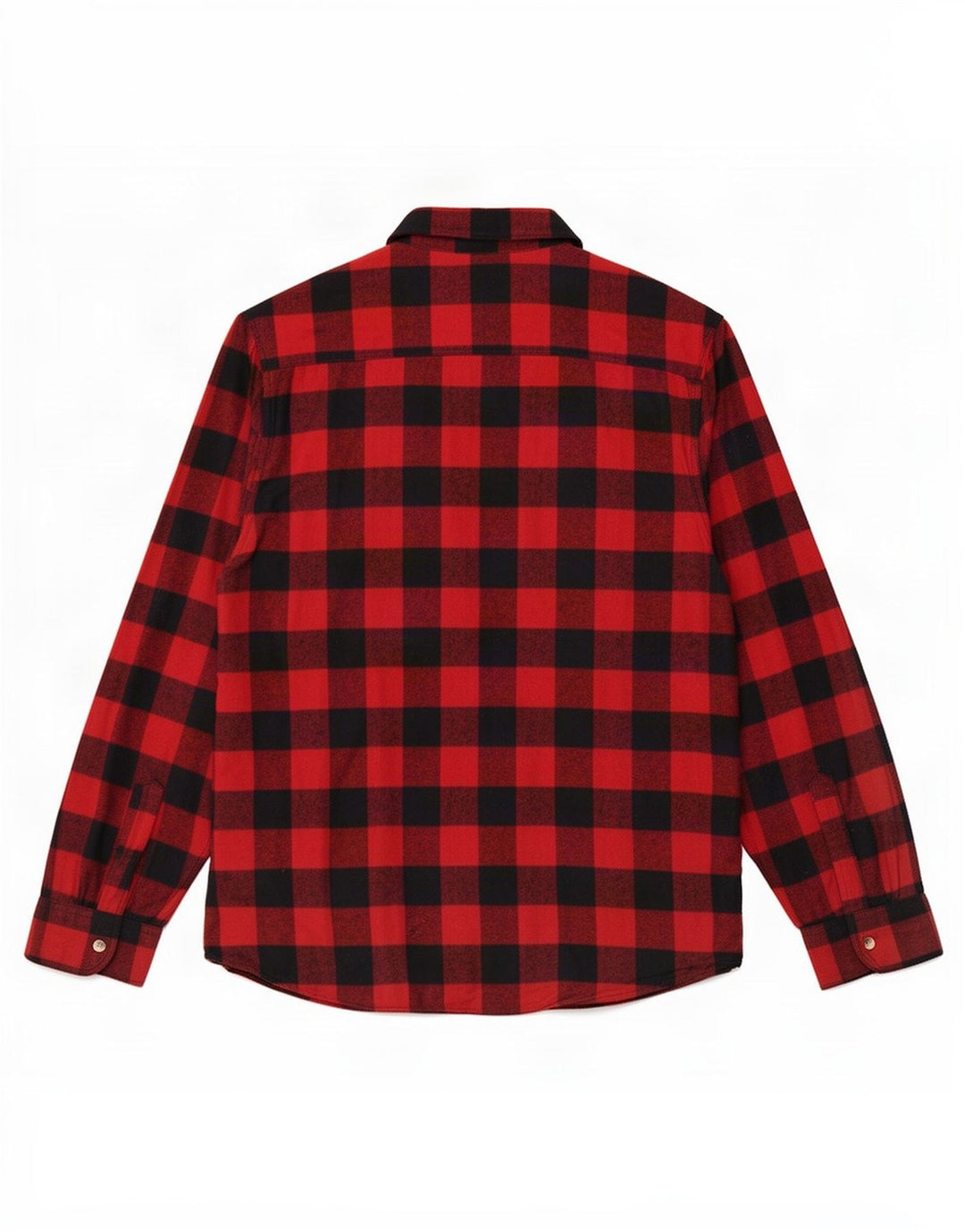 Identic Mens Flannel Shirt XL Red Gingham Cotton