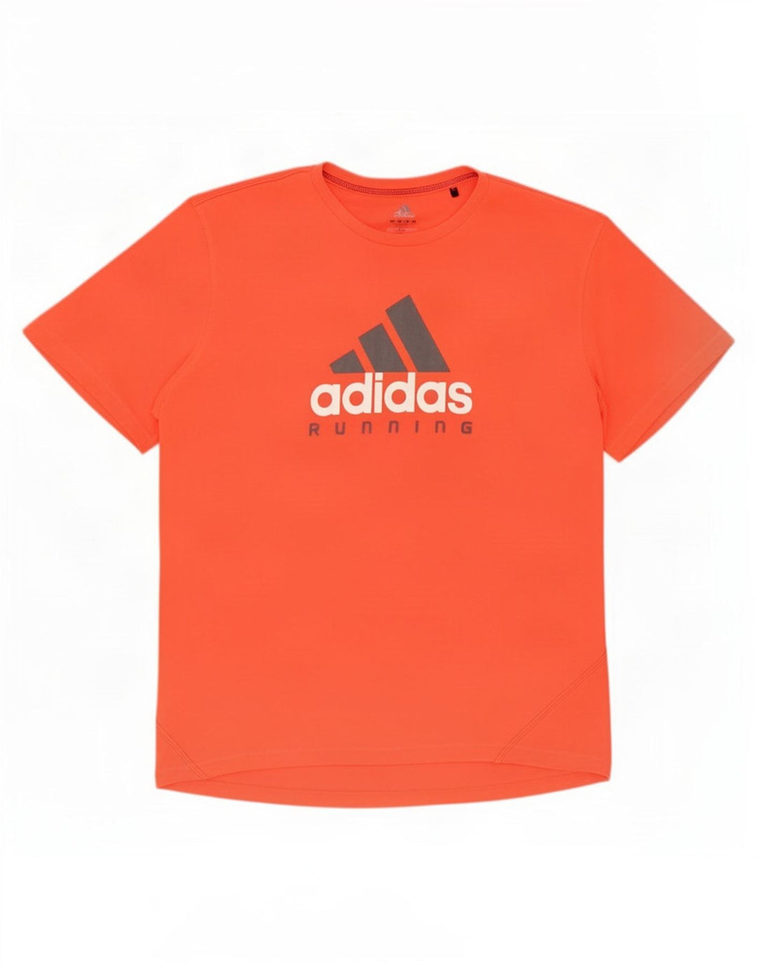 Adidas Mens Graphic T-Shirt Top XL Orange Polyester