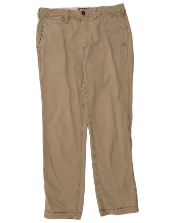 FAT FACE Mens Straight Chino Trousers W34 L31  Grey Cotton