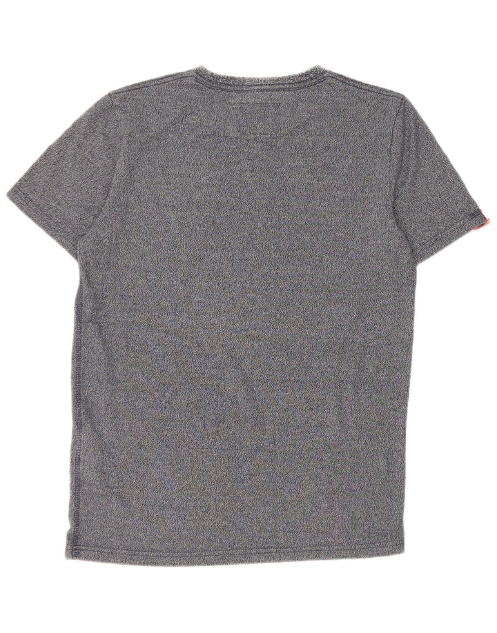 Superdry Mens T-Shirt Top Small Grey Tie Dye Cotton