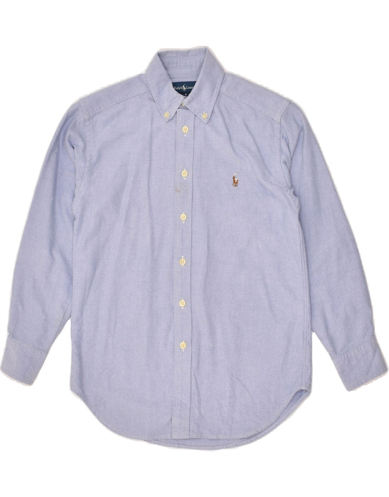 POLO RALPH LAUREN Boys Shirt 7-8 Years Blue Cotton | Vintage Polo Ralph Lauren | Thrift | Second-Hand Polo Ralph Lauren | Used Clothing | Messina Hembry 