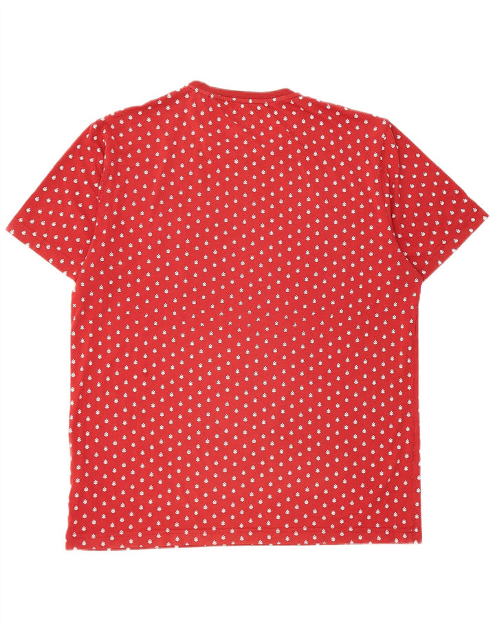 Penguin Mens T-Shirt Top XL Red Spotted Cotton