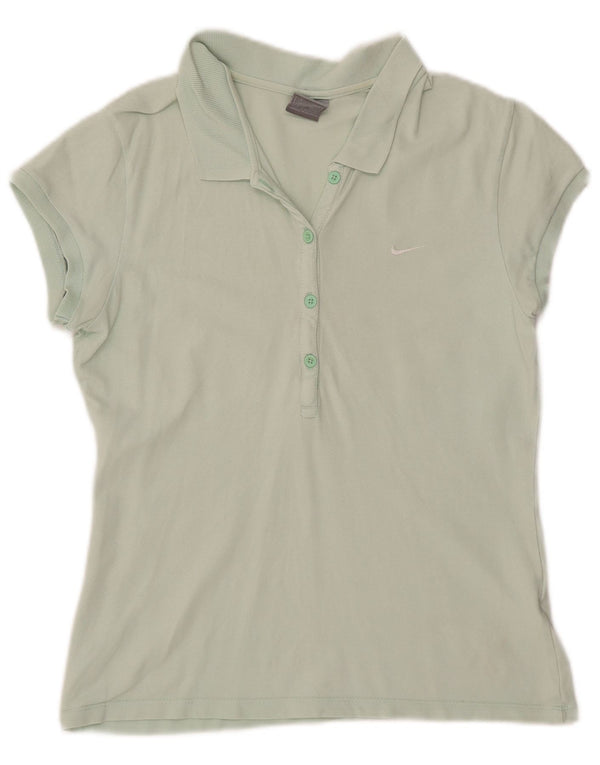 Nike Womens Polo Shirt UK 18 XL Green Cotton