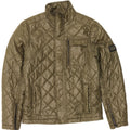 Datch Mens Quilted Jacket UK 38 Medium Khaki Polyester